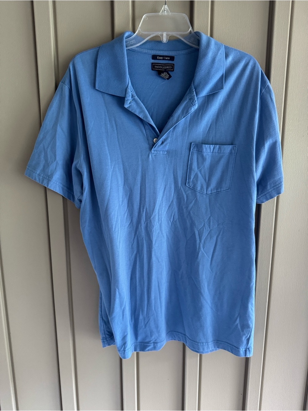 Saddlebred Blue Polo size Large